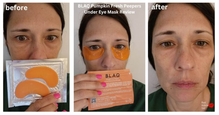 REVIEW OF BLAQ Pumpkin Fresh Peepers Under Eye Mask