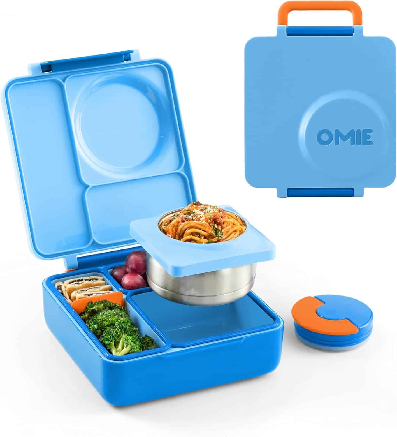 OmieBox Bento Box for Kids Insulated Lunch Box with Leak Proof Thermos Food Jar