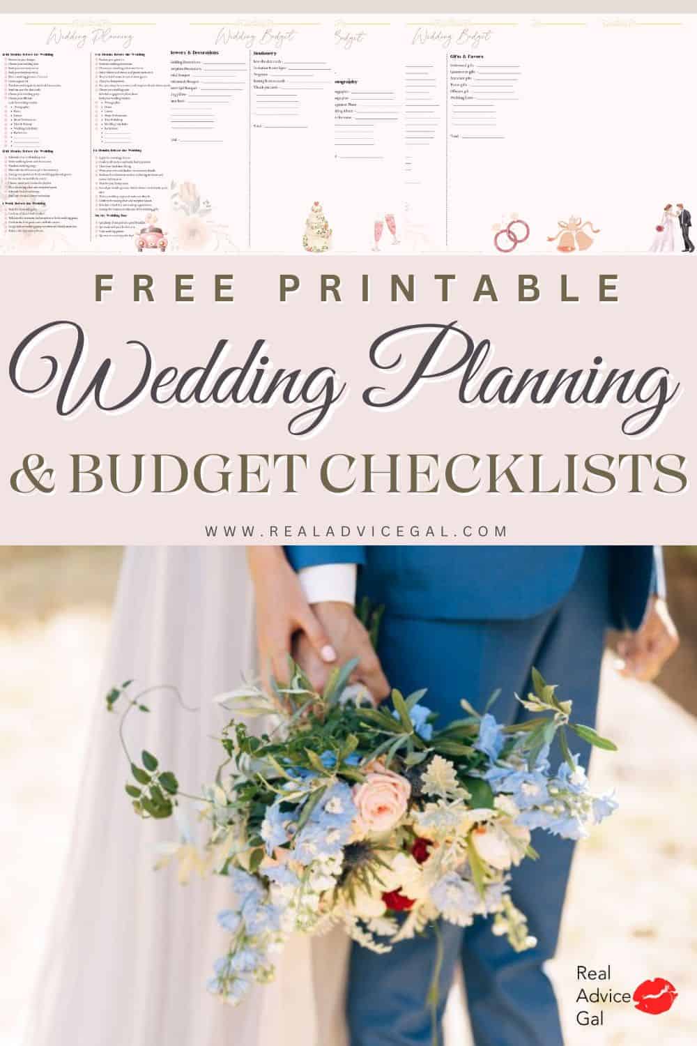 wedding planning check list budget