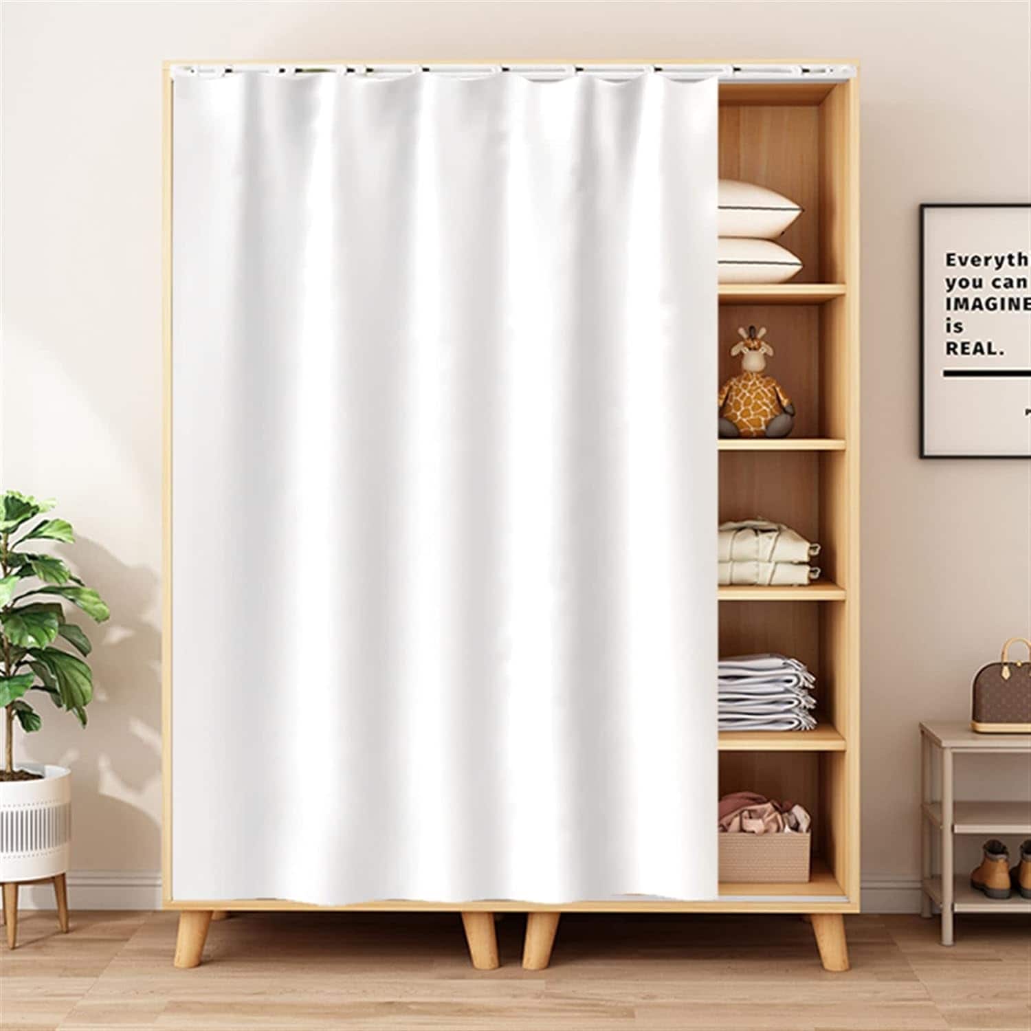 Cabinet Curtains for Shelves