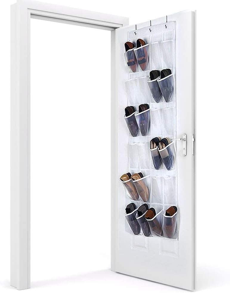 Over the door shoe organizer