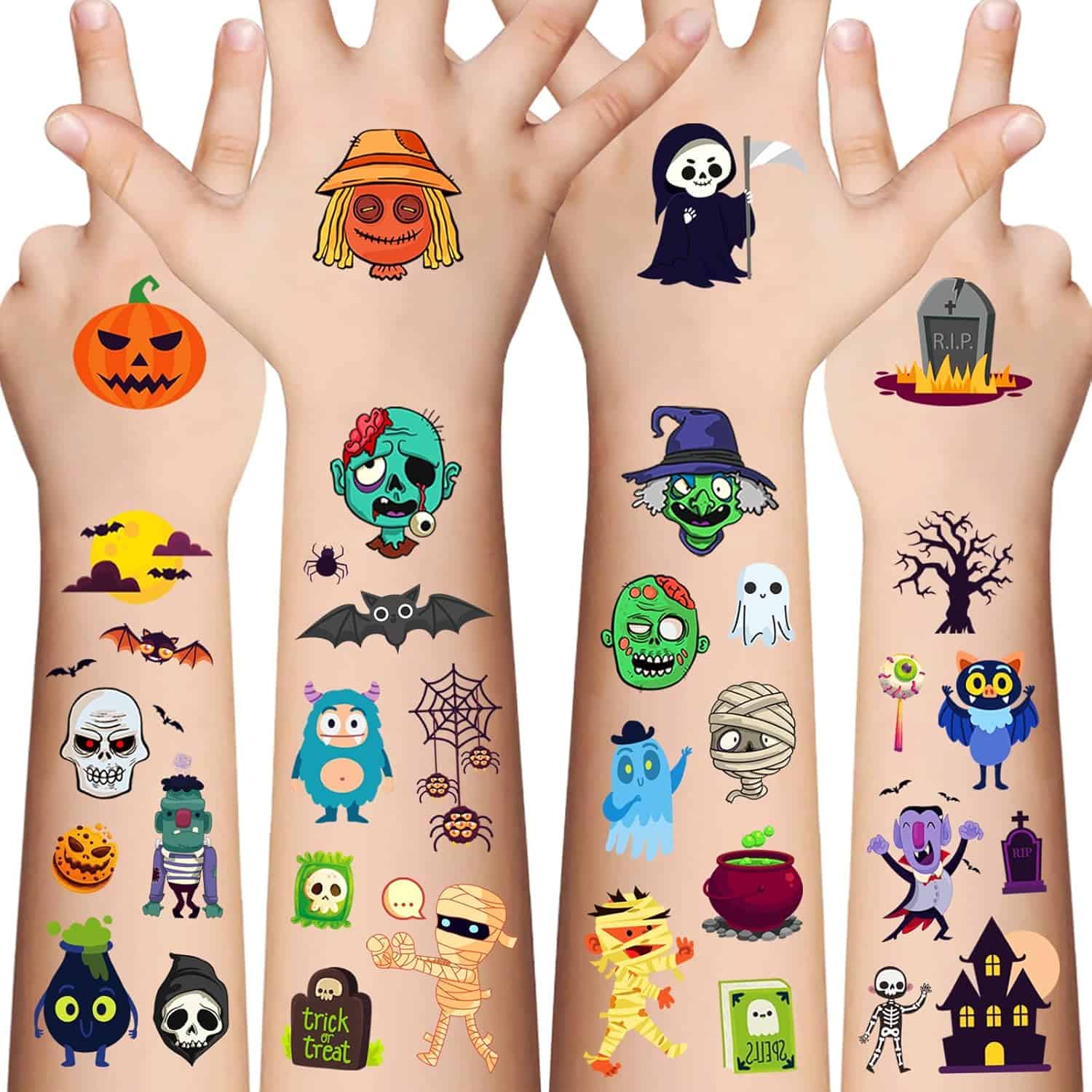 Halloween Temporary Tattoos for Kids
