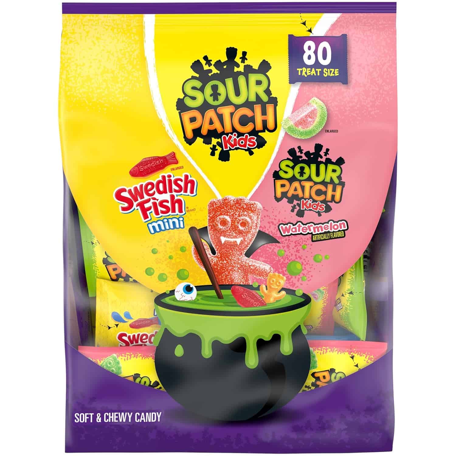 SOUR PATCH KIDS and SWEDISH FISH Mini Soft & Chewy Halloween Candy