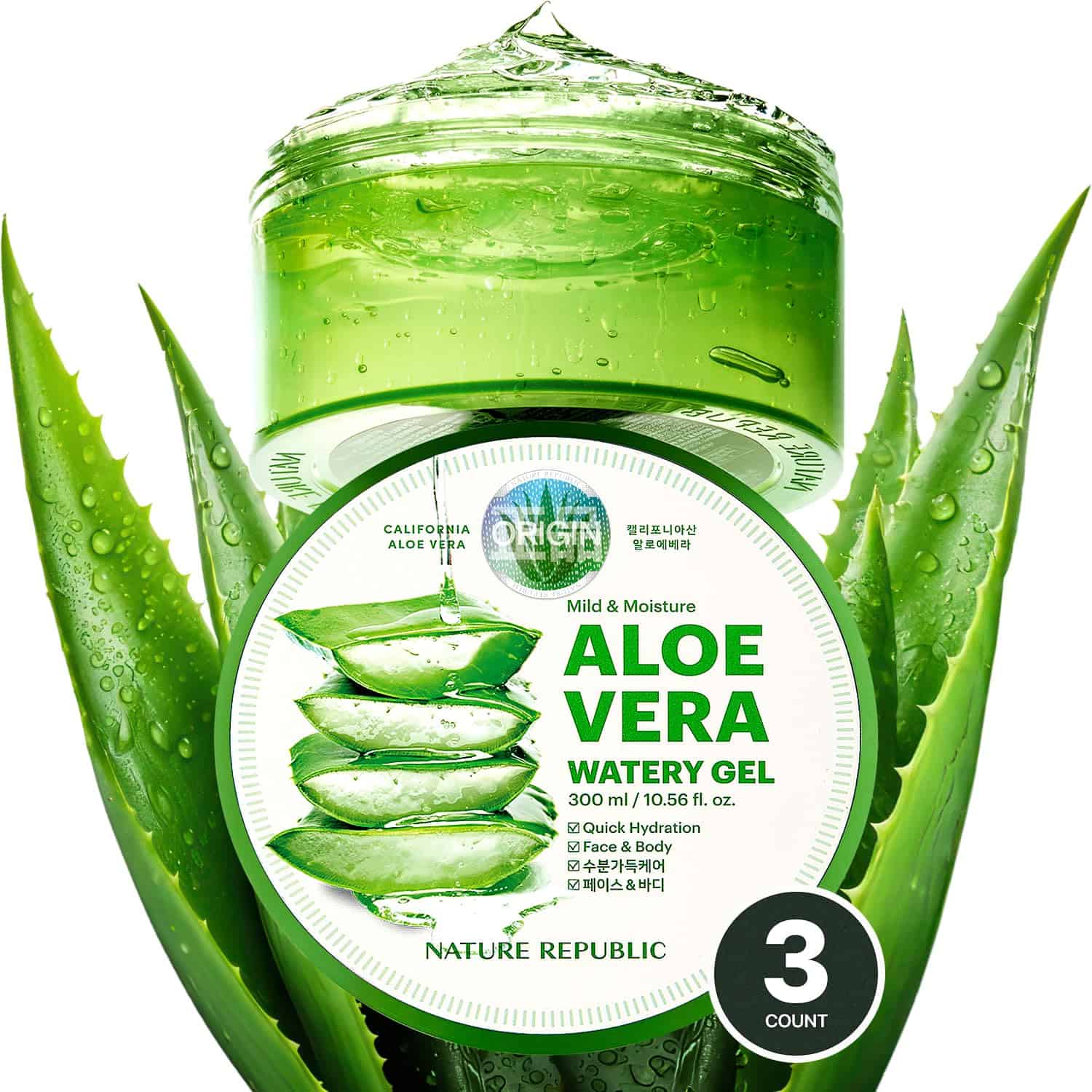 Nature Republic Mild & Moisture Aloe Vera Watery Gel