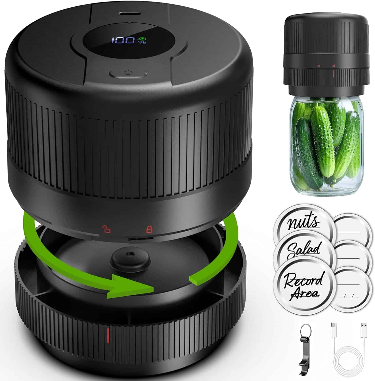 Mason Jar Vacuum Sealer Kit