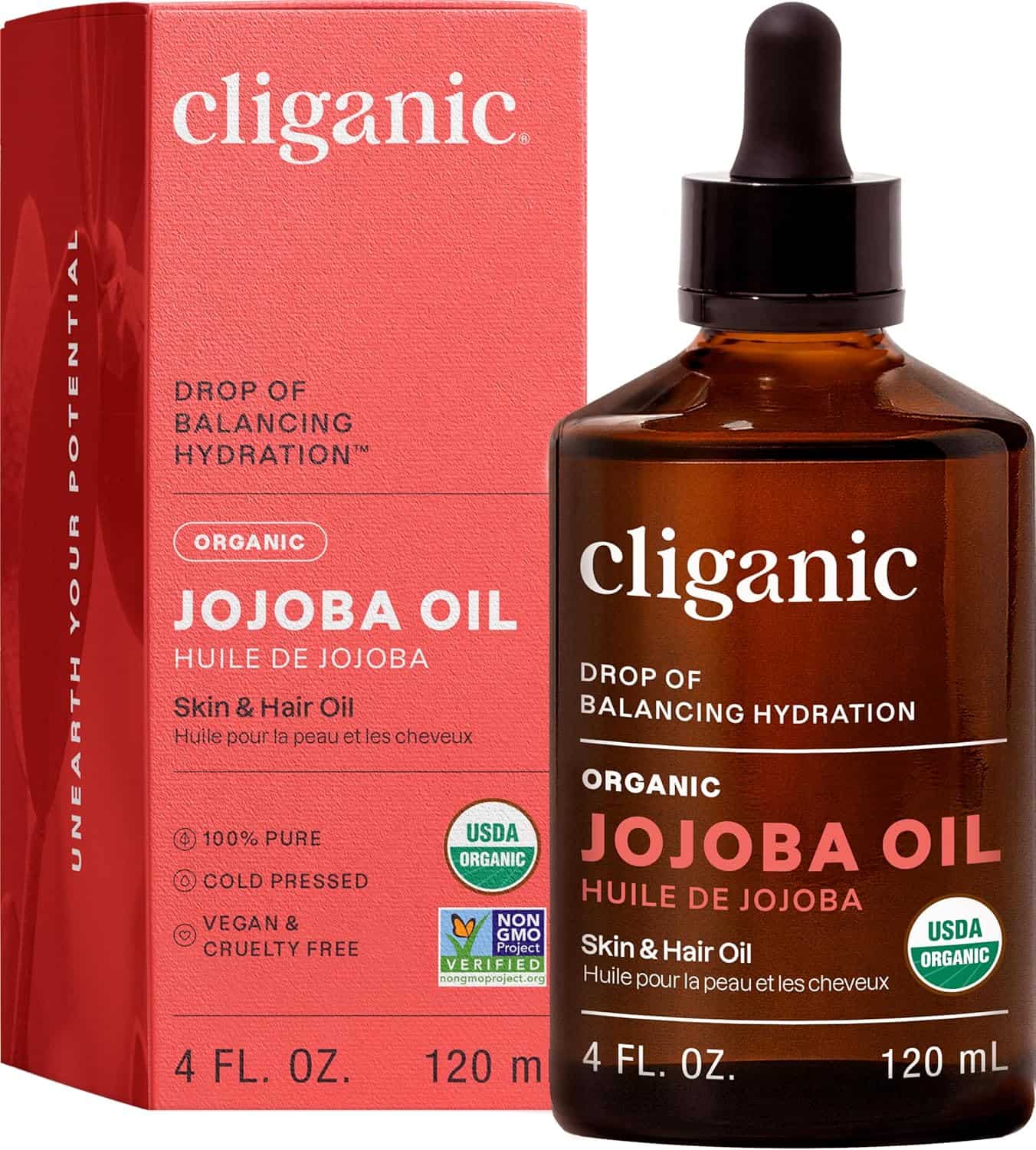 Best Face Oils for Anti Aging 77 Cliganic Organic Jojoba Oil