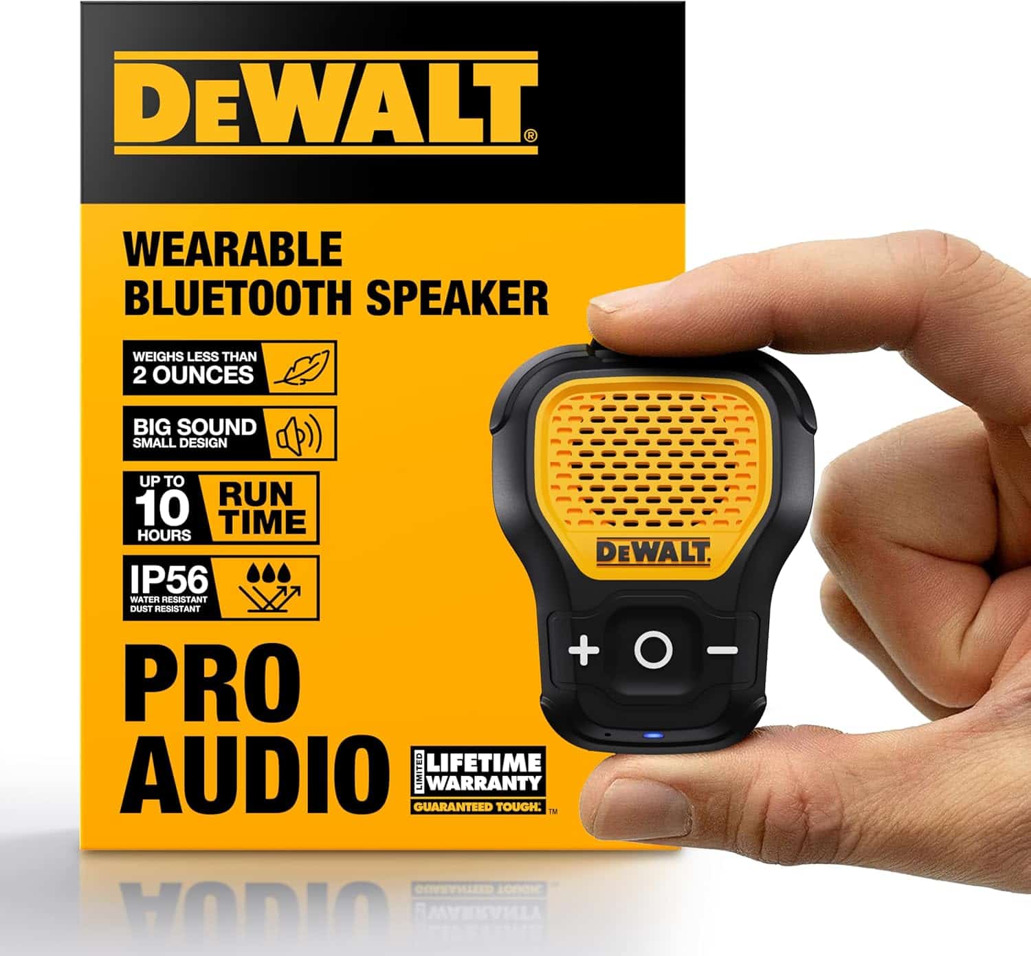  DEWALT Wearable Bluetooth Speaker