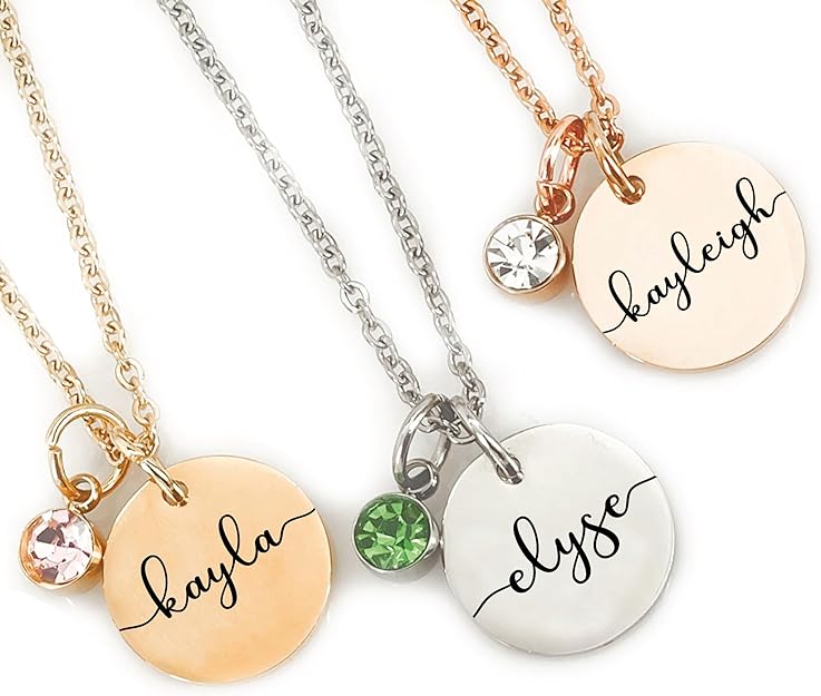 Personalized Birthstone Necklace