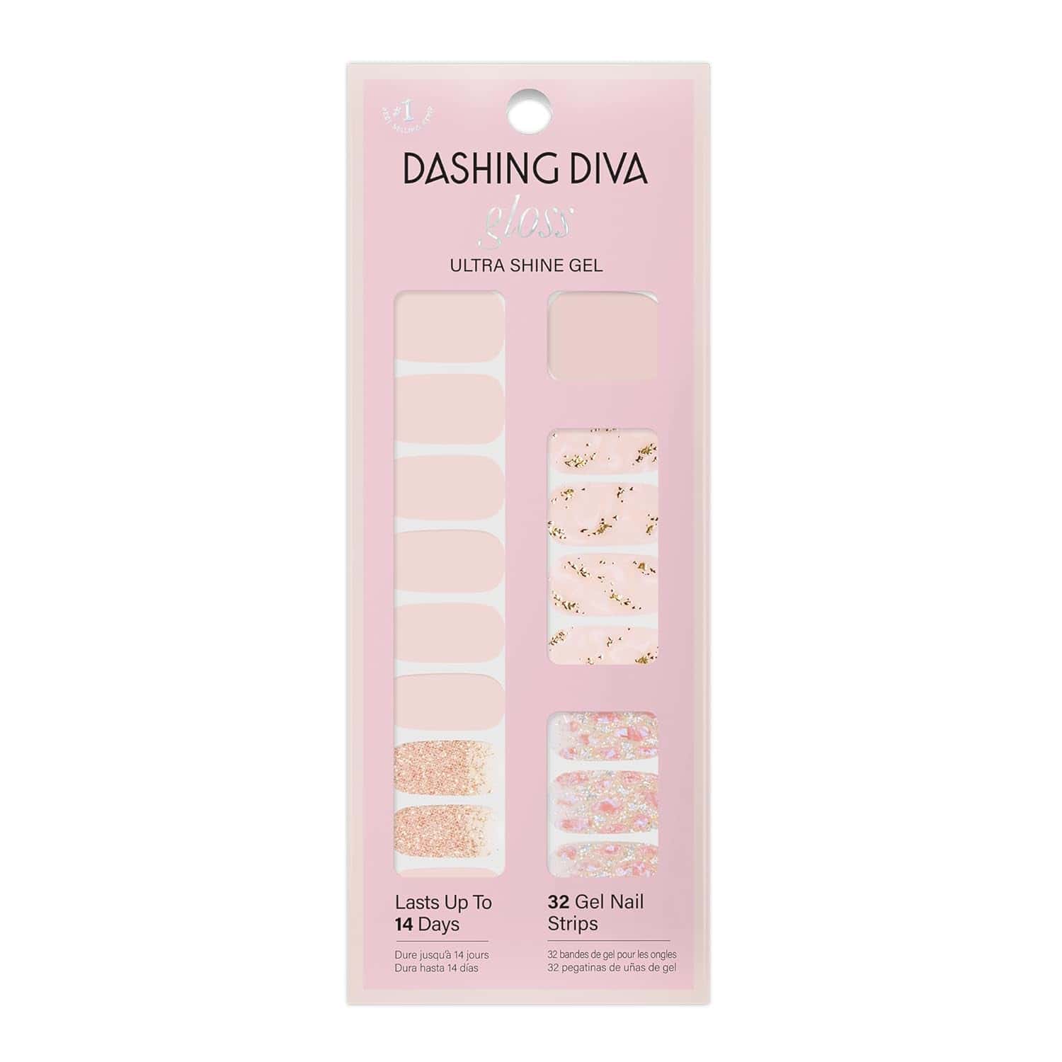 Dashing Diva Gloss Nail Strips - Crystal Clear 