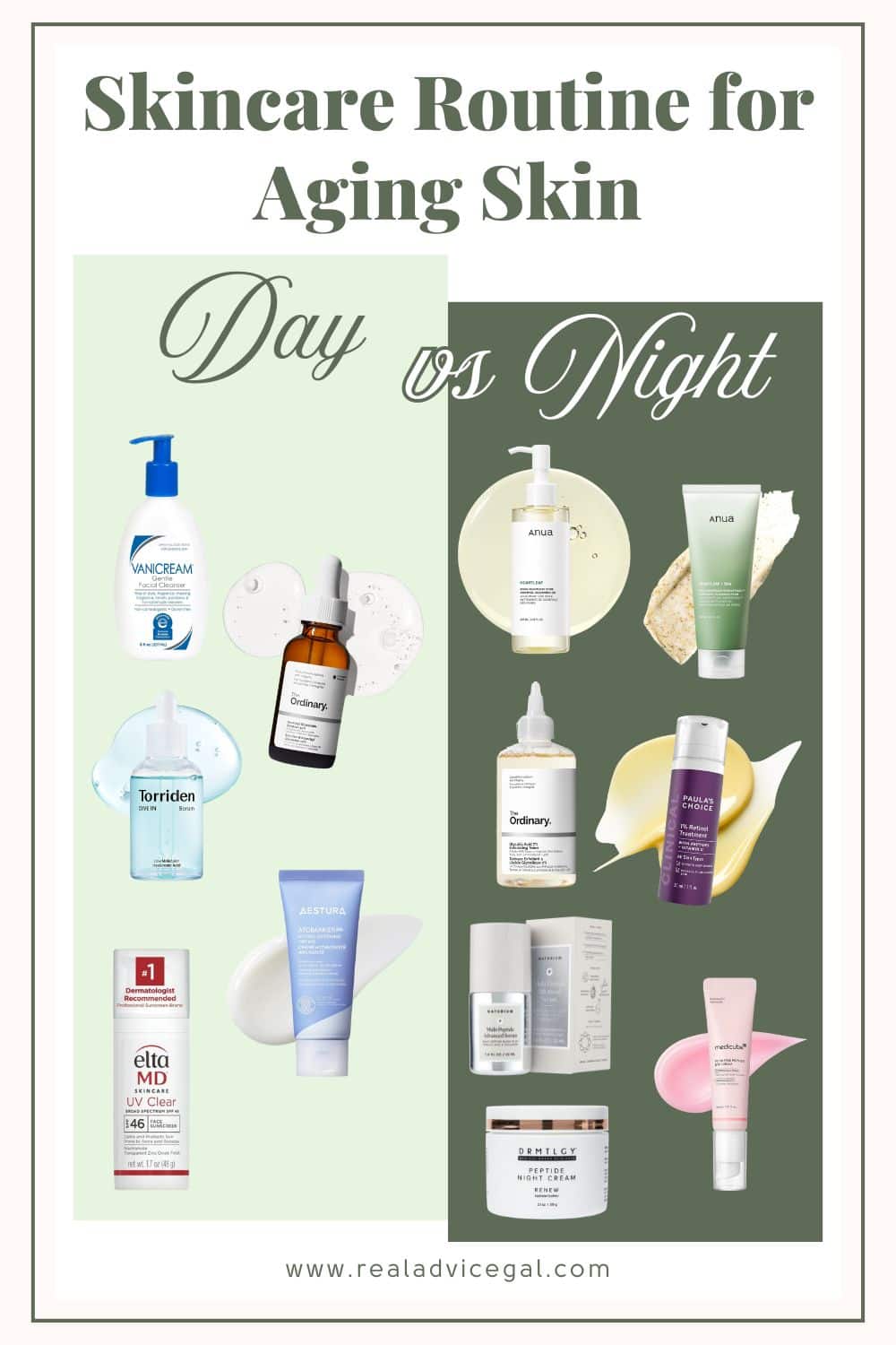 Day vs Night Skincare Routine for Aging Skin