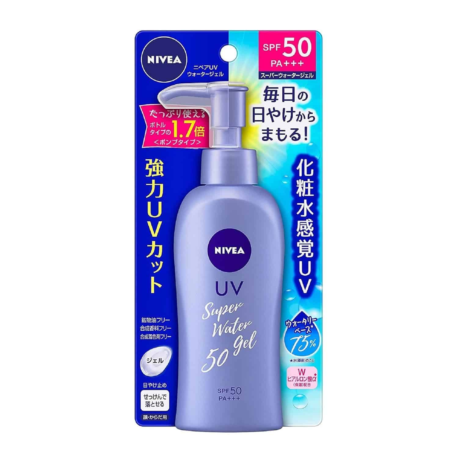 Best Asian Sunscreens 49 NIVEA SUN Protect Super Water Gel SPF 50 PA+++