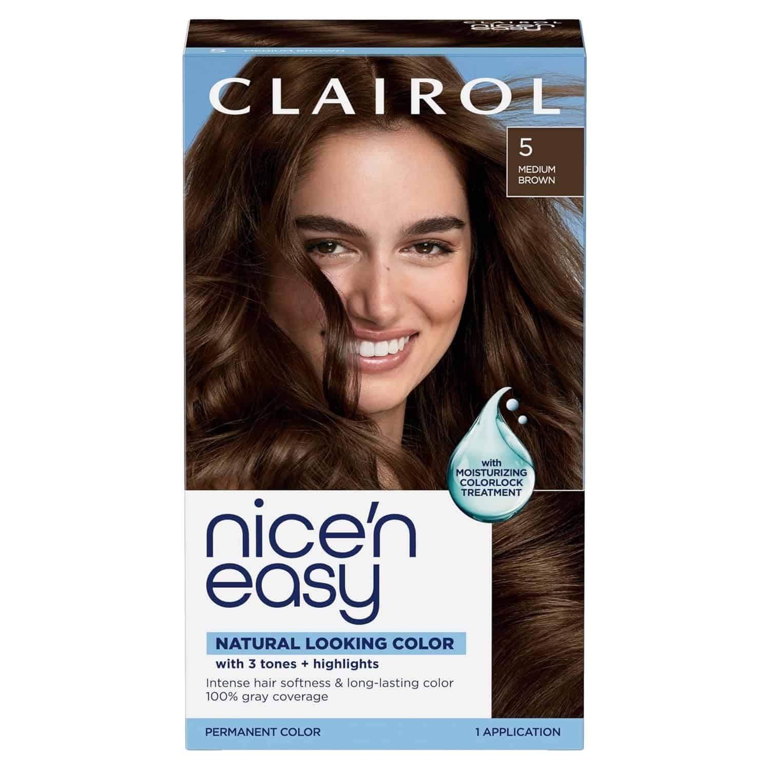Best At-Home Hair Color to Cover Gray Hair for Women Over 40 61 Clairol Nice’n Easy