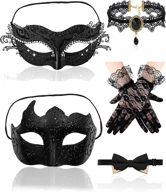 Masquerade Ball Mask Set for Couples